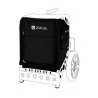 ZUCA Trekker, Backpack LG Bag Black (tik tašė)