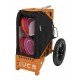 ZUCA Disc Golf Cart&Insert (Orange/Covert)