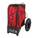 ZUCA Disc Golf Cart&Insert (Black/Infrared) with Accesory pouch