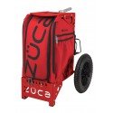 ZUCA Disc Golf Cart&Insert (Red/Infrared) with Accesory pouch